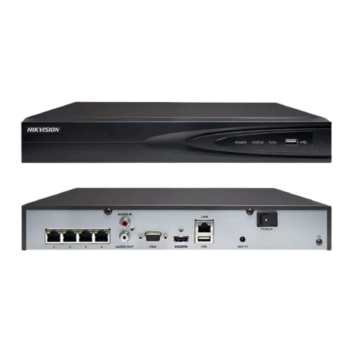 GCS | Hikvision (DS-7104NI-Q1/4P) 4 channel Mini 1U NVR - White