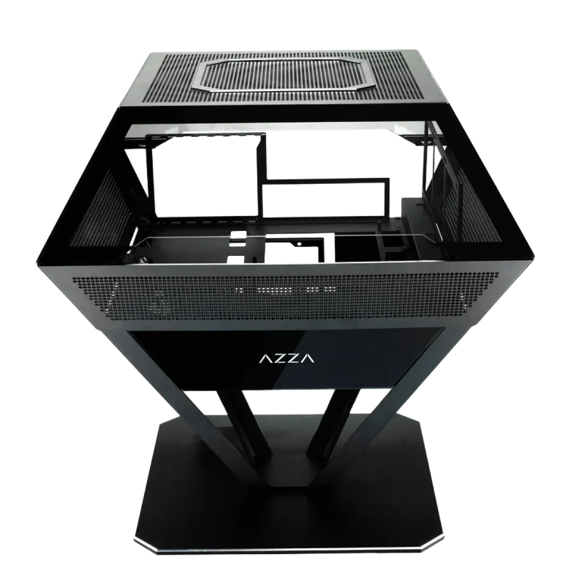 GCS | Azza (CSAZ-812) Diamond Panoramic Gaming Chassis - RGB - Black