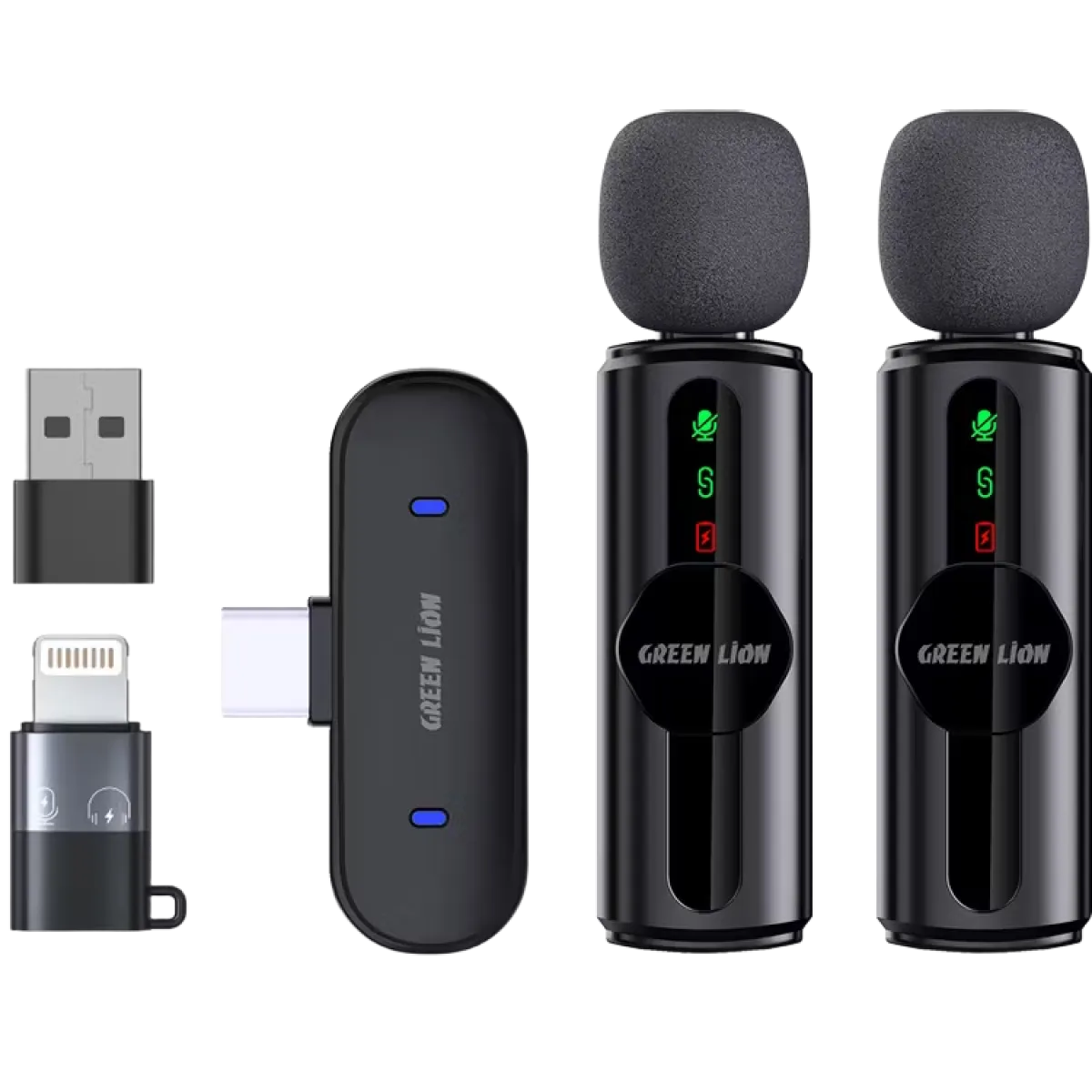 GCS | Green Lion (GNGM76XMICBK) GM-76X Wireless Microphone, USB