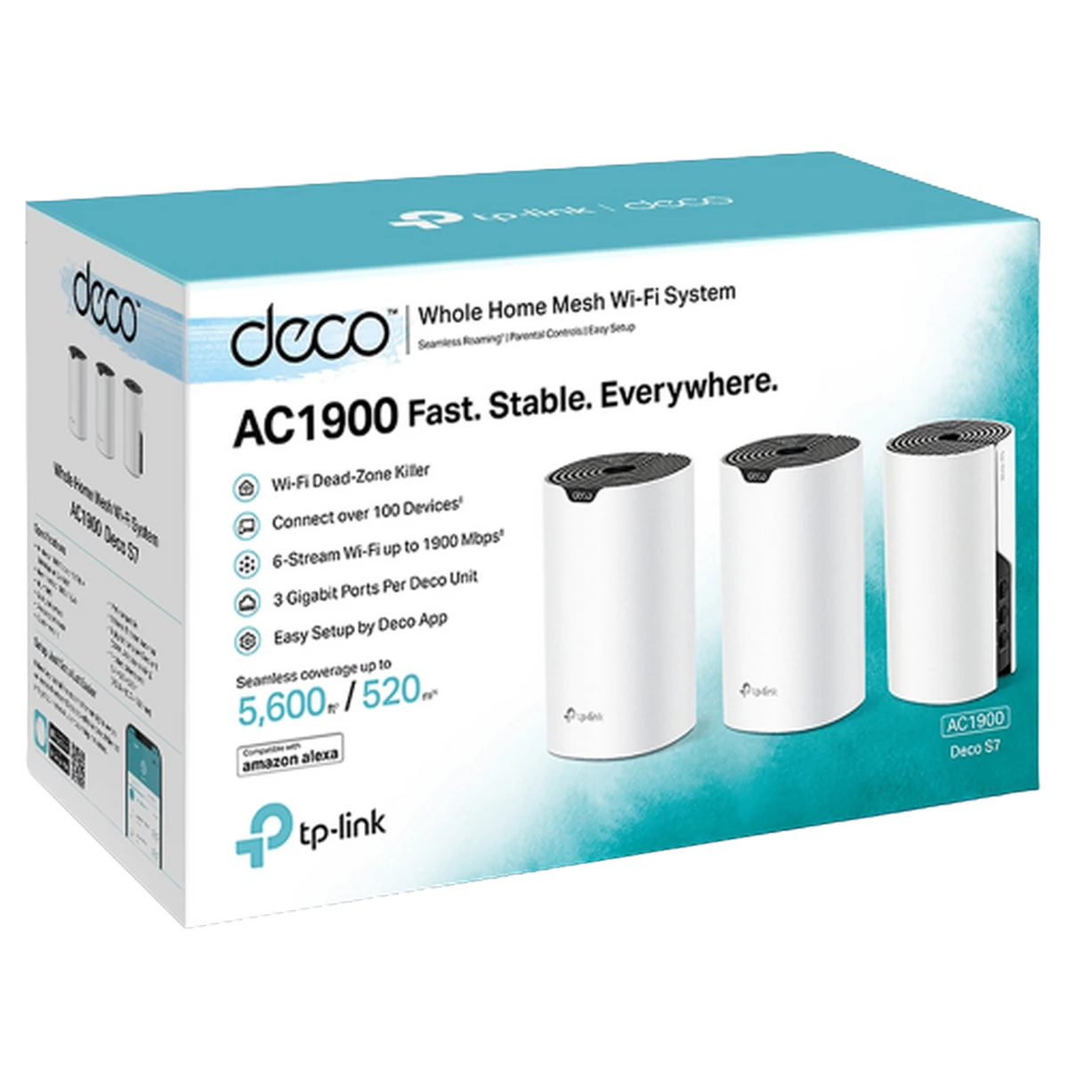 GCS | TP-Link Deco S7 (3 Pack) AC1900 Whole Home Mesh Wifi System