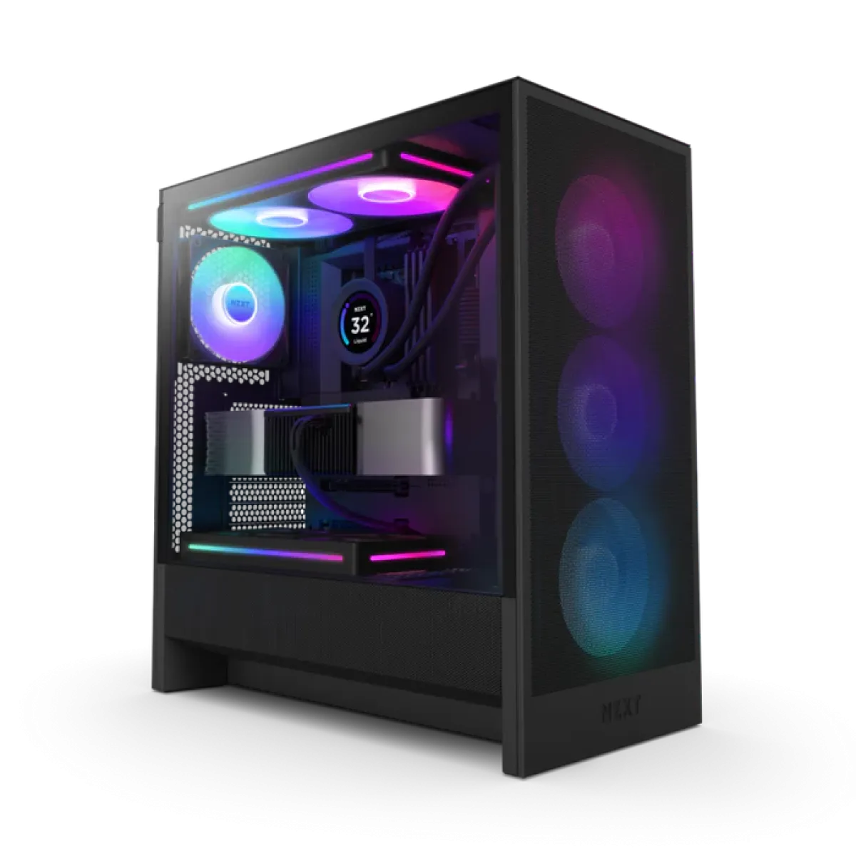 GCS | NZXT (CC-H52FB-R1) H5 Flow RGB Mid-Tower Chassis with