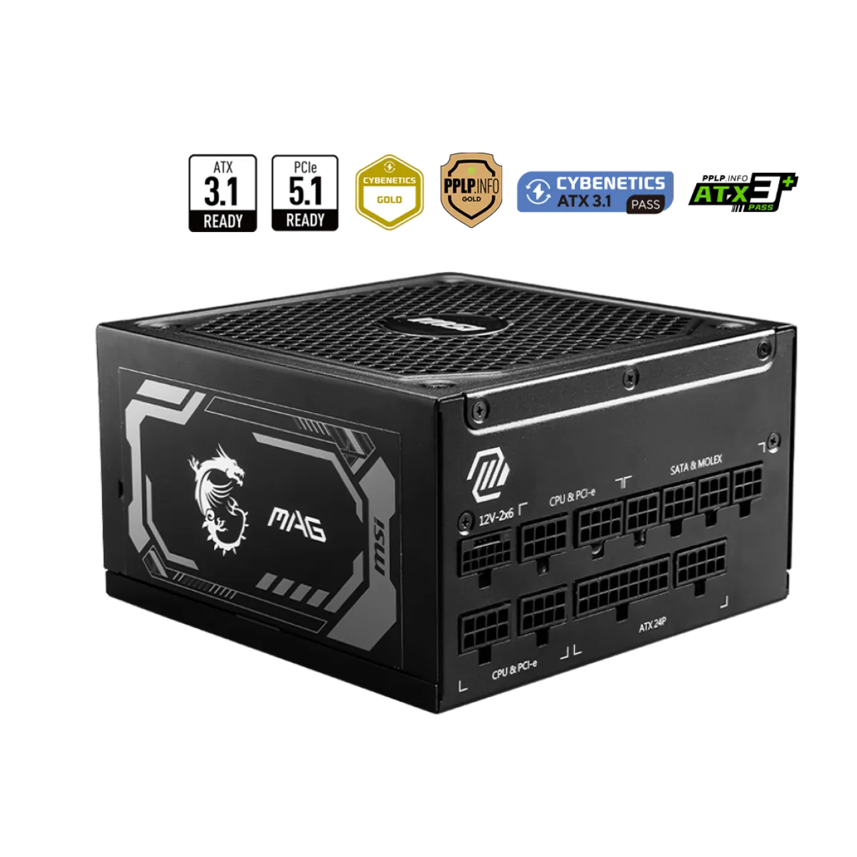 GCS | MSI (MAG A650BNL) Power Supply 650W - 80 Plus Bronze - White